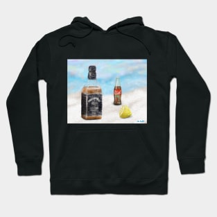 Bourbon , Lemon and Cola - Painting Hoodie